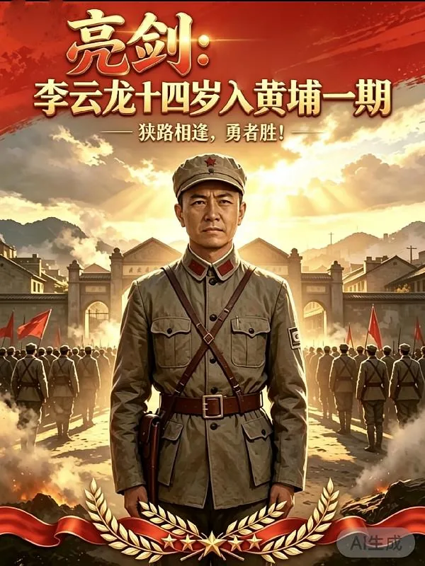 《亮剑：李云龙十四岁入黄埔一期》小说封面