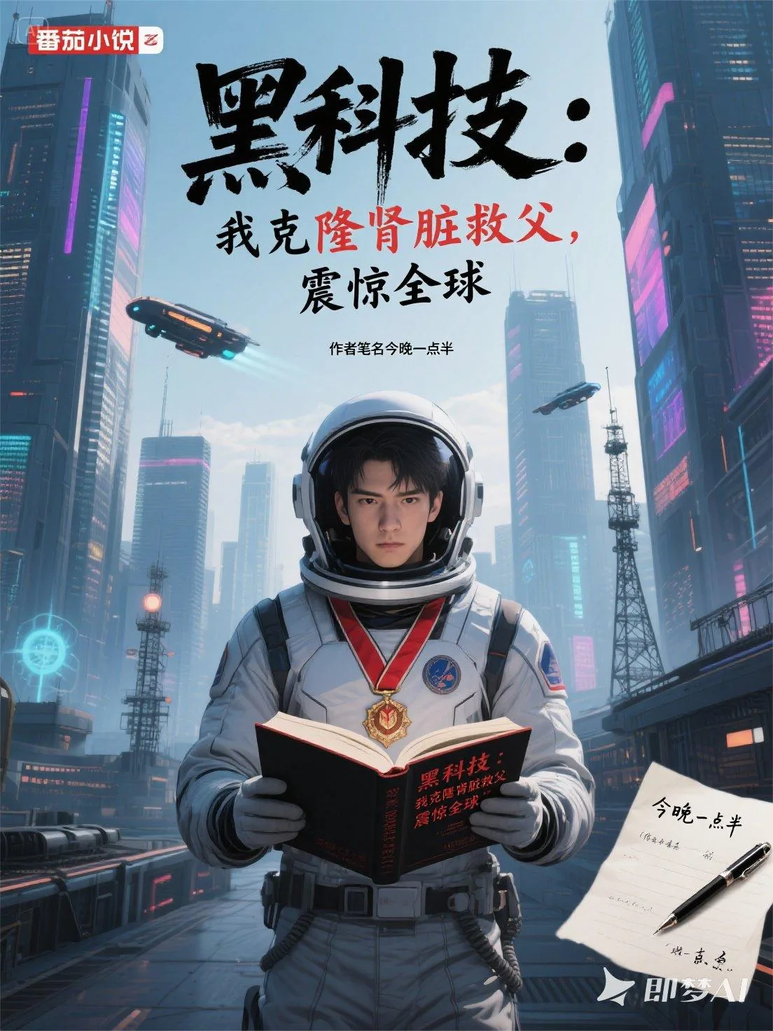 《黑科技:我克隆肾脏救父震惊全球》小说封面